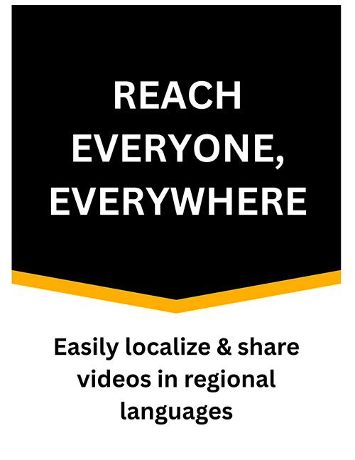 localize and share in regional languages